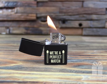 Black Custom Engraved Zippo Lighter