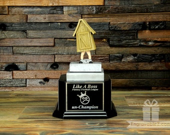 Custom Fantasy Football Trophy - Outhouse Bobble Head