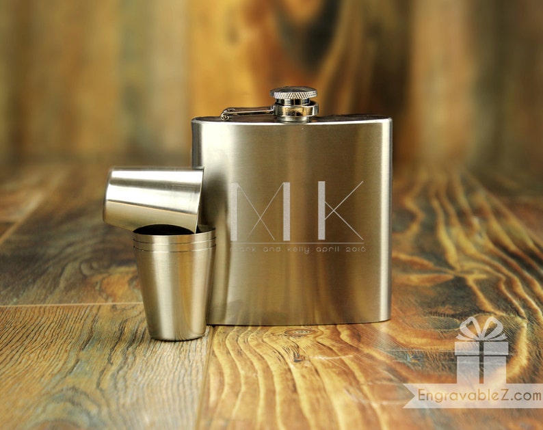 Custom Flask Set w/ Personalized Engraving Fully Loaded Etsy