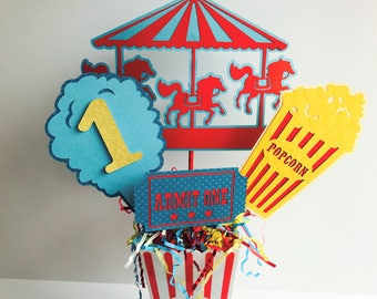 Circus Birthday Centerpiece, Carnival Party Centerpiece, Animal Centerpiece