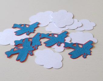 Airplane Confetti, Airplane Party Decor, Happy Birthday, Airplane Baby Shower Decoration, Table Confetti