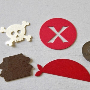 Pirate Party Confetti, Treasure Chest Confetti, Skull Confetti image 4