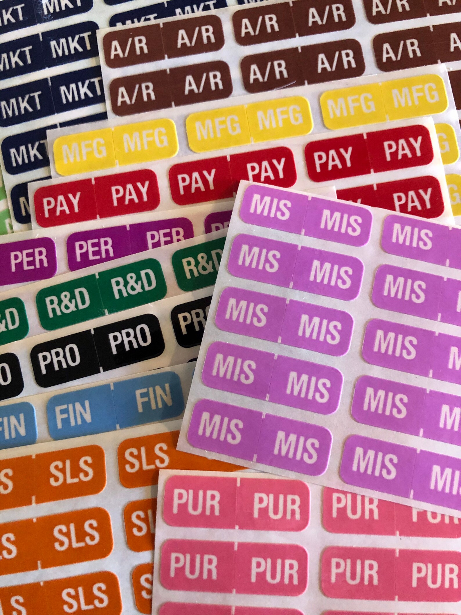 Vintage File Tab Stickers Etsy