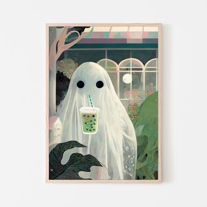 Boba Ghost Print, Plant Art, Digital Print Download