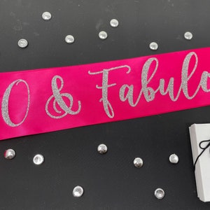 Birthday Sash, 60th Birthday Sash, Birthday Girl Sash, Party Sash, Birthday Sash, 60th birthday, 60 And Fabulous
