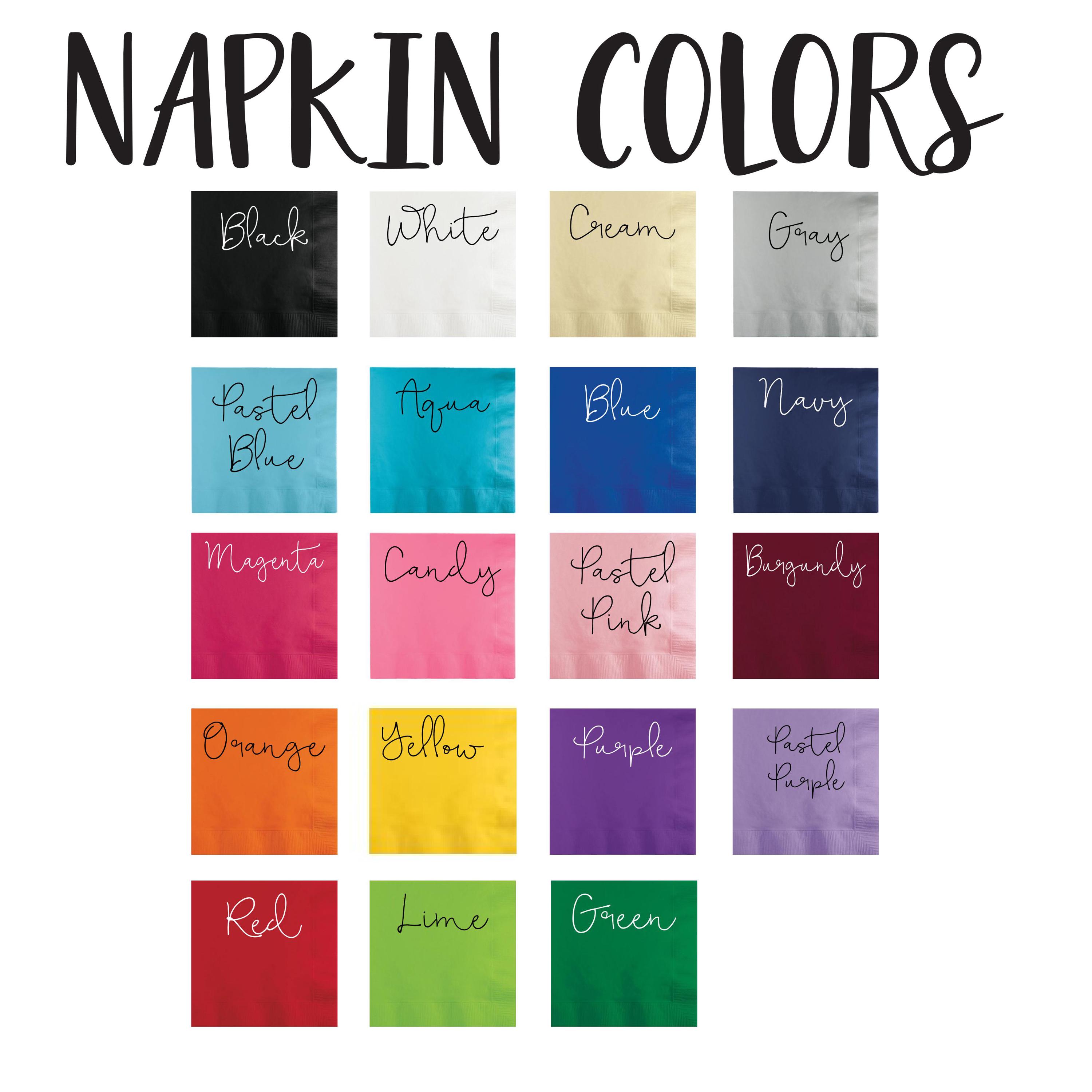 A Tini Bit Older Napkins, Martini Themed Birthday Party Cocktail Napkins, Birthday Napkins, Hot Foil Stamped Beverage Napkin