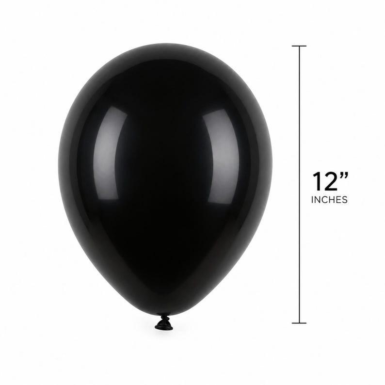 Balloon Size Chart

12-inch premium latex balloon size chart showing the standard size of our custom printed balloons. Ideal for birthday parties, weddings, baby showers, bridal showers, graduations, anniversaries, retirement parties, and personalized event decorations.