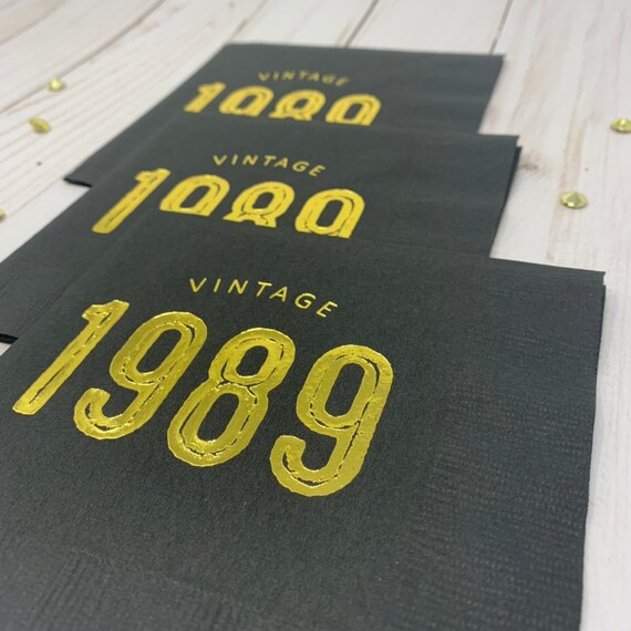 Vintage 1989 30th Birthday For Him Decorations 30th Birthday Etsy
