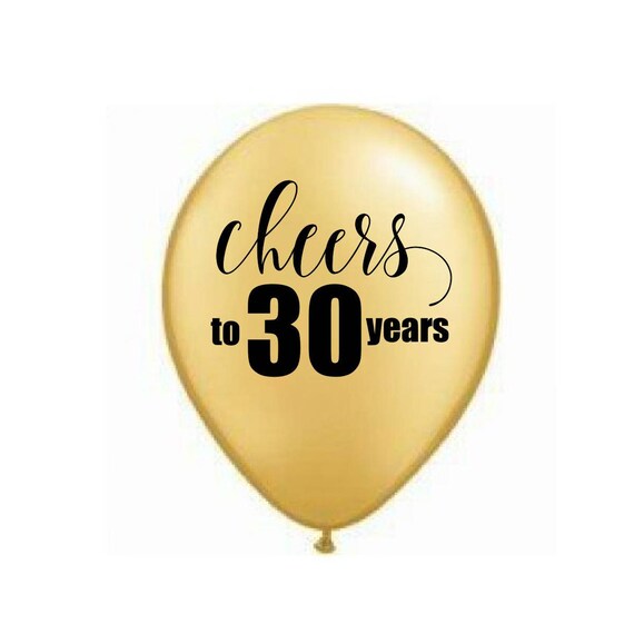 Saluti ai 30 anni, Palloncini per il 30 compleanno, Decorazioni per il 30  compleanno, Palloncini per la pensione, Decorazioni per la festa del 30  compleanno, 30 anniversario -  Italia