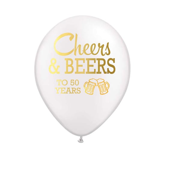 Retirement Party Balloons 30th Birthday Party Balloons 30 Years Beer Mugs Cheers and Beers to 30 Years Balloons with Beer Mugs 30th Birthday Party Decorations Metallic Gold and White Set of 3