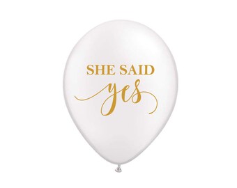 She Said Yes Balloons, Bridal Shower Decor, Bachelorette Balloons, Bachelorette, Bridal Shower, Engagement Photo Prop, Bachelorette Decor