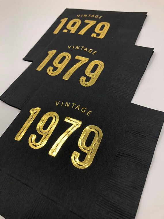 Vintage 1979 40th Birthday Party Decorations 40th Birthday Etsy