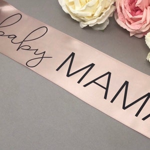 Baby Mama Sash, Mommy To Be Sash, Mom To Be, Baby Shower Sash, Maternity Sash, Mum to Be, Baby Daddy Sash, Pregnancy Sash, Baby Shower,