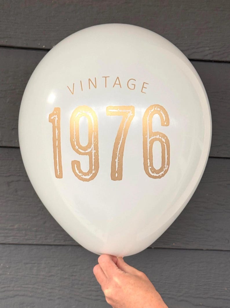 50th Birthday Napkins: Vintage 1976 - Party Decorations - Various Colors - Set of 20+ image 7