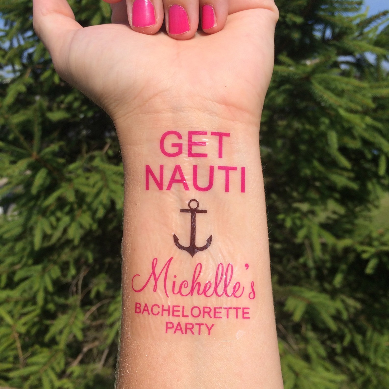 Get Nauti Tattoo Get Nauti Temporary Tattoo Fake Tattoo Etsy