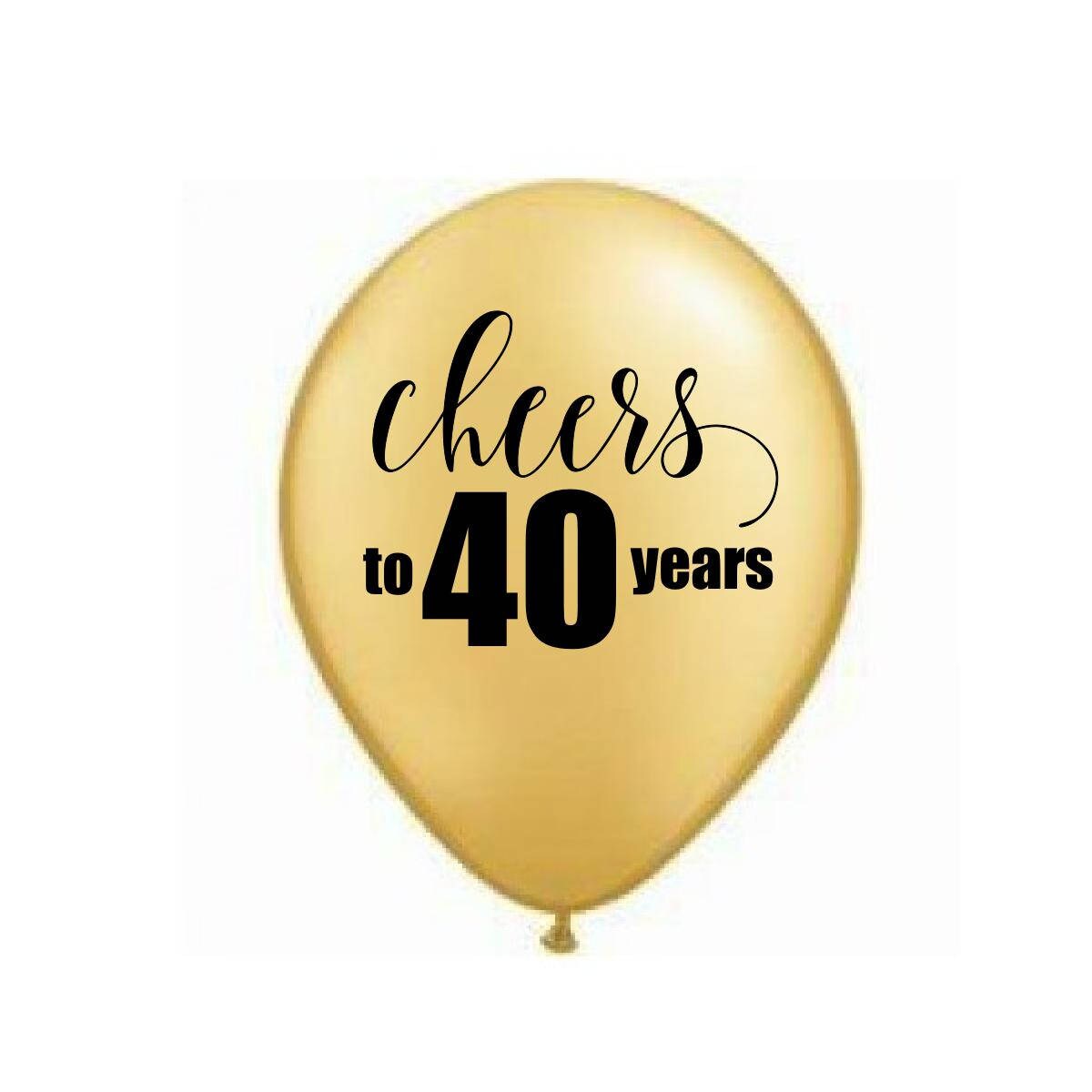 Cheers to 40 Years 40th Birthday Balloon 40th Party Decor - Etsy