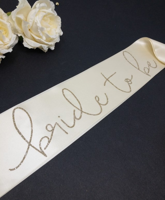 Bride to Be Sash Bachelorette Sash Bachelorette Party Bride