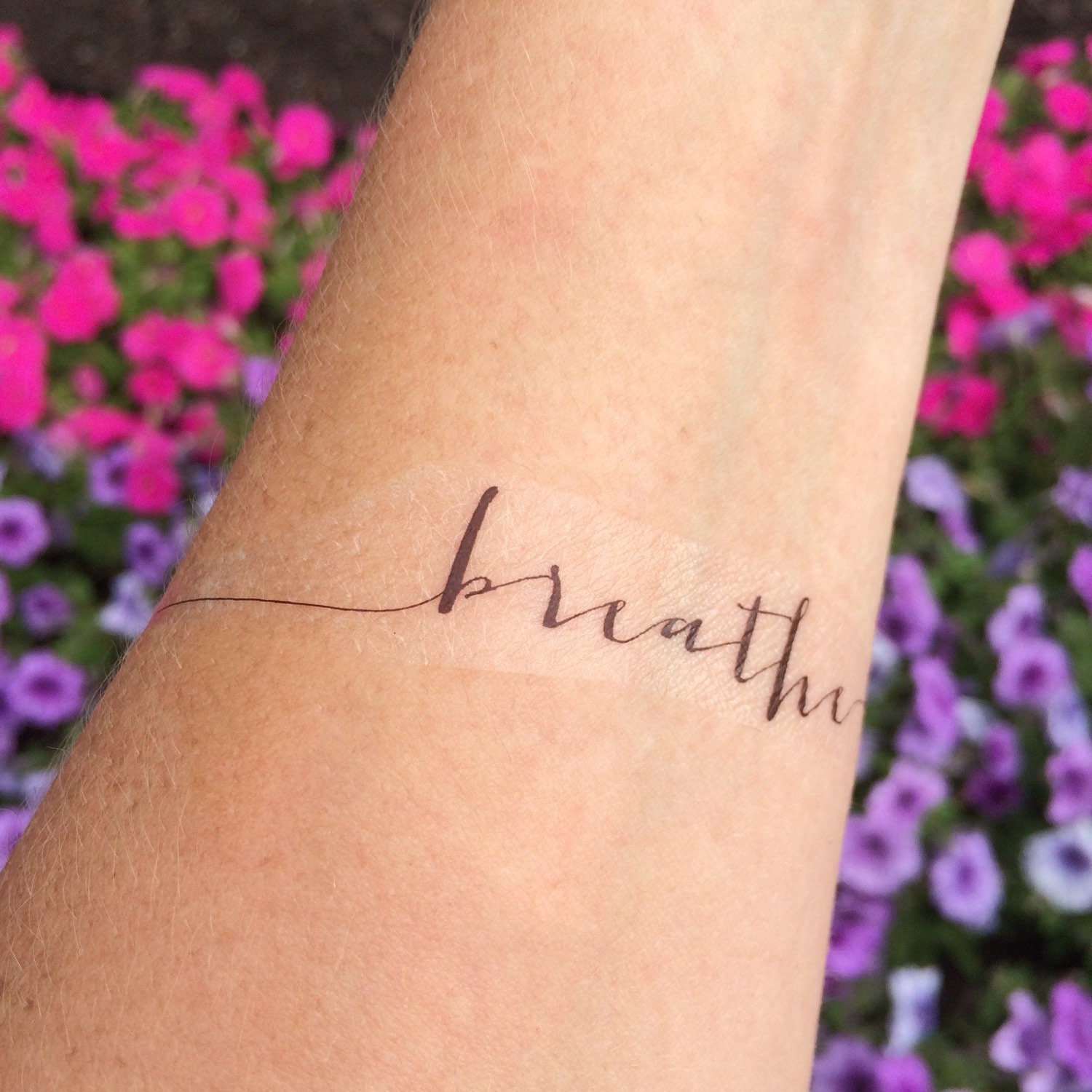 Breathe Tattoo Arm Tattoo Temporary Tattoo Fake Tattoo - Etsy