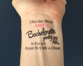Cowgirl Bachelorette Party, Boots and Bling, Temporary Tattoo, Fake Tattoo, Bachelorette Party, Birthday Party, Bridal Party Tattoo, Rodeo