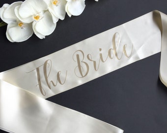 The Bride Sash, Bachelorette Sash, Bridal Party Sash, Bachelorette Party, Bride To Be Sash, Bachelorette Party Sash, Engagement Gift, Bride