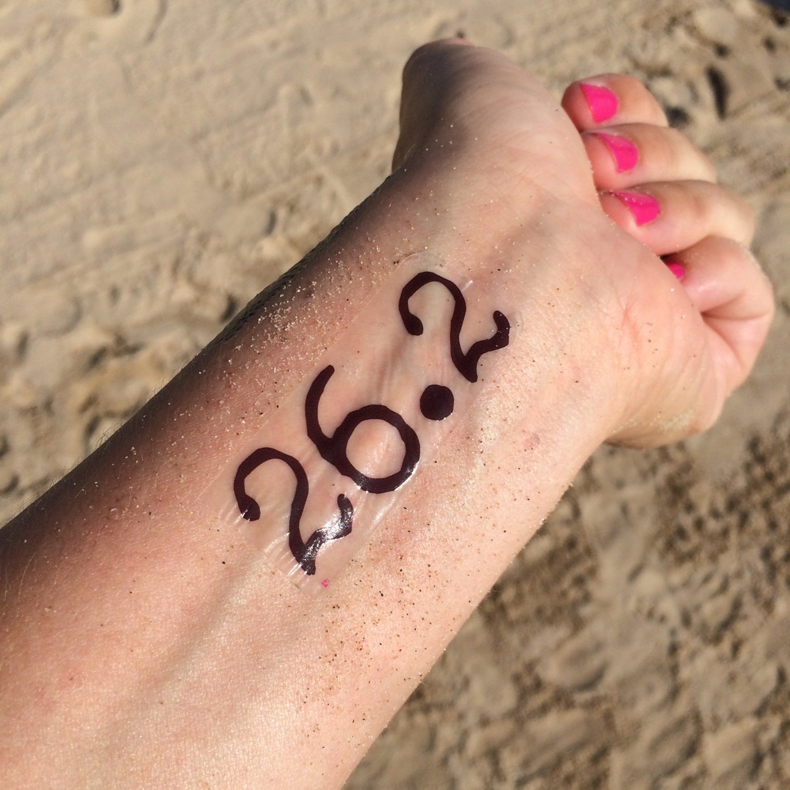 26.2 Marathon Tattoo Running Tattoo Temp Tattoo Fake - Etsy