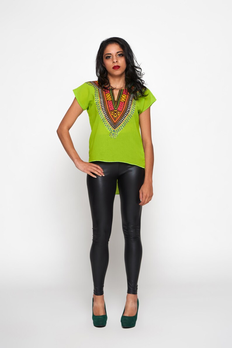 lime green chiffon blouse
