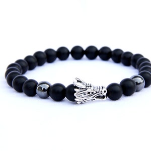Jogo de tronos presente dragão jóias preto frisado pulseira jogo de tronos jóias dragão pulseira preto jóias boho jóias