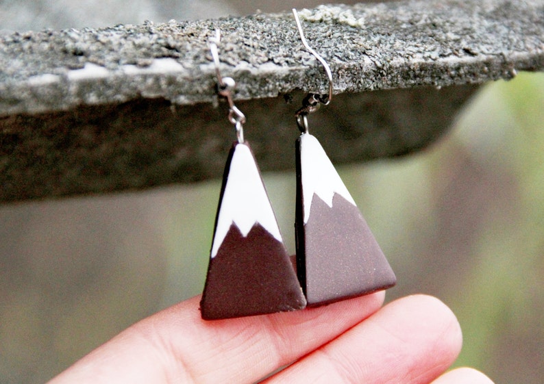 Mountains Jewelry Mountains Earrings Boho Earrings Boho Jewelry birthday gift for friend Unique earrings colorado jewelry Housewarming gift