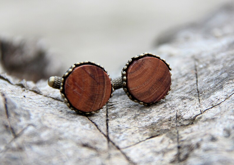 cufflinks groom gift mens AccessoriesForhim mens Cuff Links wood cufflinksFormen wood jewelry Cuff Links image 5