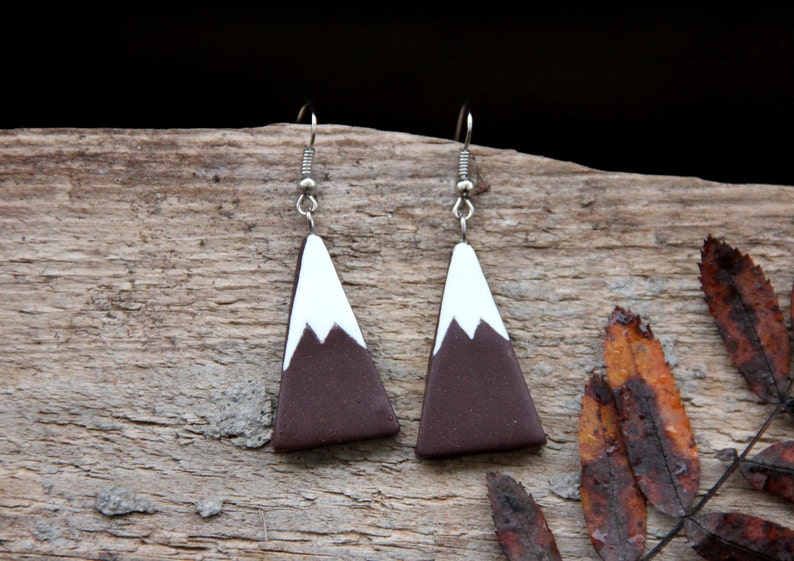 Mountains Jewelry Mountains Earrings Boho Earrings Boho Jewelry birthday gift for friend Unique earrings colorado jewelry Housewarming gift