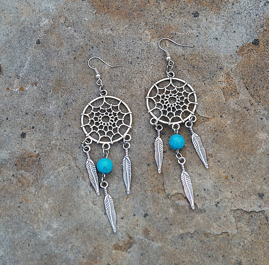 Chandelier Earring Dreamcatcher Earring Feather Earring Gypsy Etsy