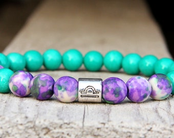 Waage Schmuck Waage Armband Waage Zeichen Waage Geburtsstein Sternzeichen Schmuck Sternzeichen Armband Astrologie Schmuck Astrologie Armband Horoskop Juwel