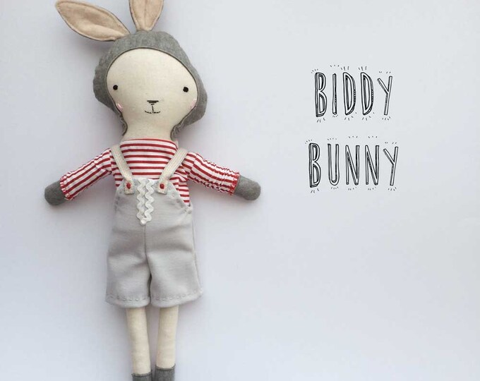 Plush Doll Fabric Cloth Stuffed Animal_biddy BUNNY Etsy