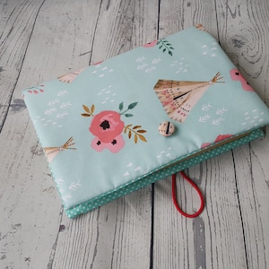 Fabric book cover, notebook cover, journal cover, book sleeve