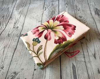 Notebook cover recipes book cover journal cover fabric book cover bible cover book protector reusable cover traveler book cover book sleeve