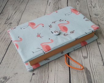 Notebook cover, journal reusable book cover, fabric book cover, book sleeve