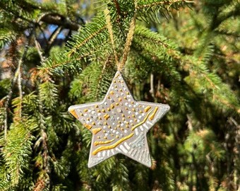 Hand Painted Celestial Star Ornament – Galaxy Nursery Decor
