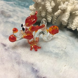 1pc Noctilucence Red Dragon Pendant / Murano Glass Lamp Work /Handmade Pendant. {B9-73#00535}