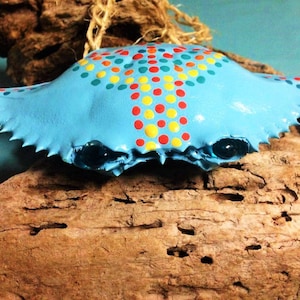 Tribal Crab Shell Art Ornament- Hostess Gift Party Favors-Hand Painted-Wedding Christmas Ornaments-SyroCa designs. {#.143}