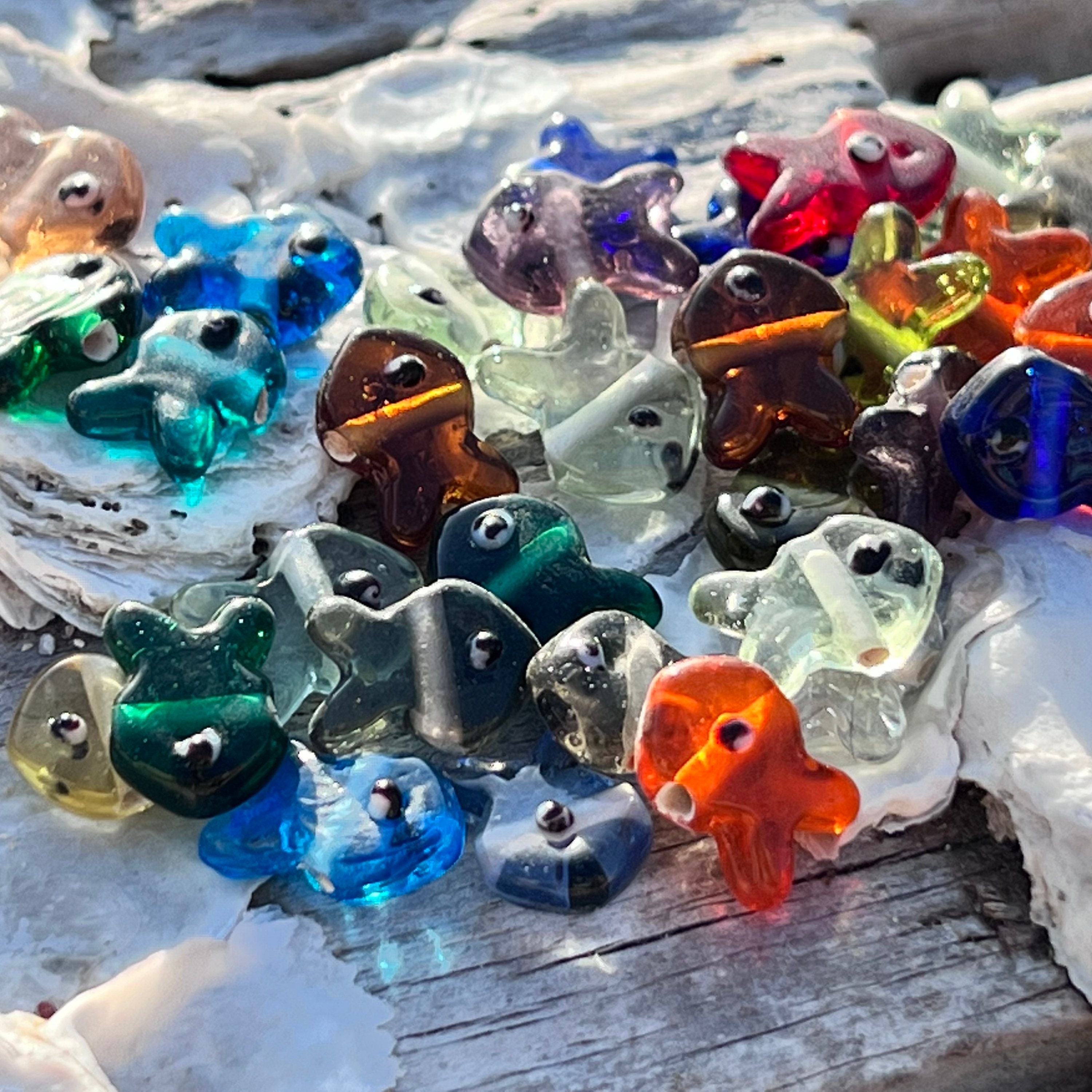 Clear Fish Beads 