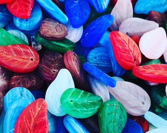 25 perles de verre colorées : fabrication de bijoux DIY, 14 mm