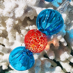 Lamp Work Large Candy Pendants.  {B9-73#000534}
