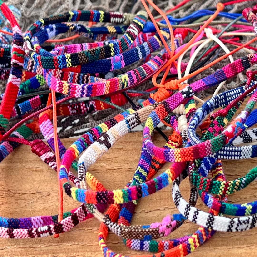 Aztec Kit Rope Boho Woven Friendship Bracelets: Colorful Aztec Rope Set - Etsy