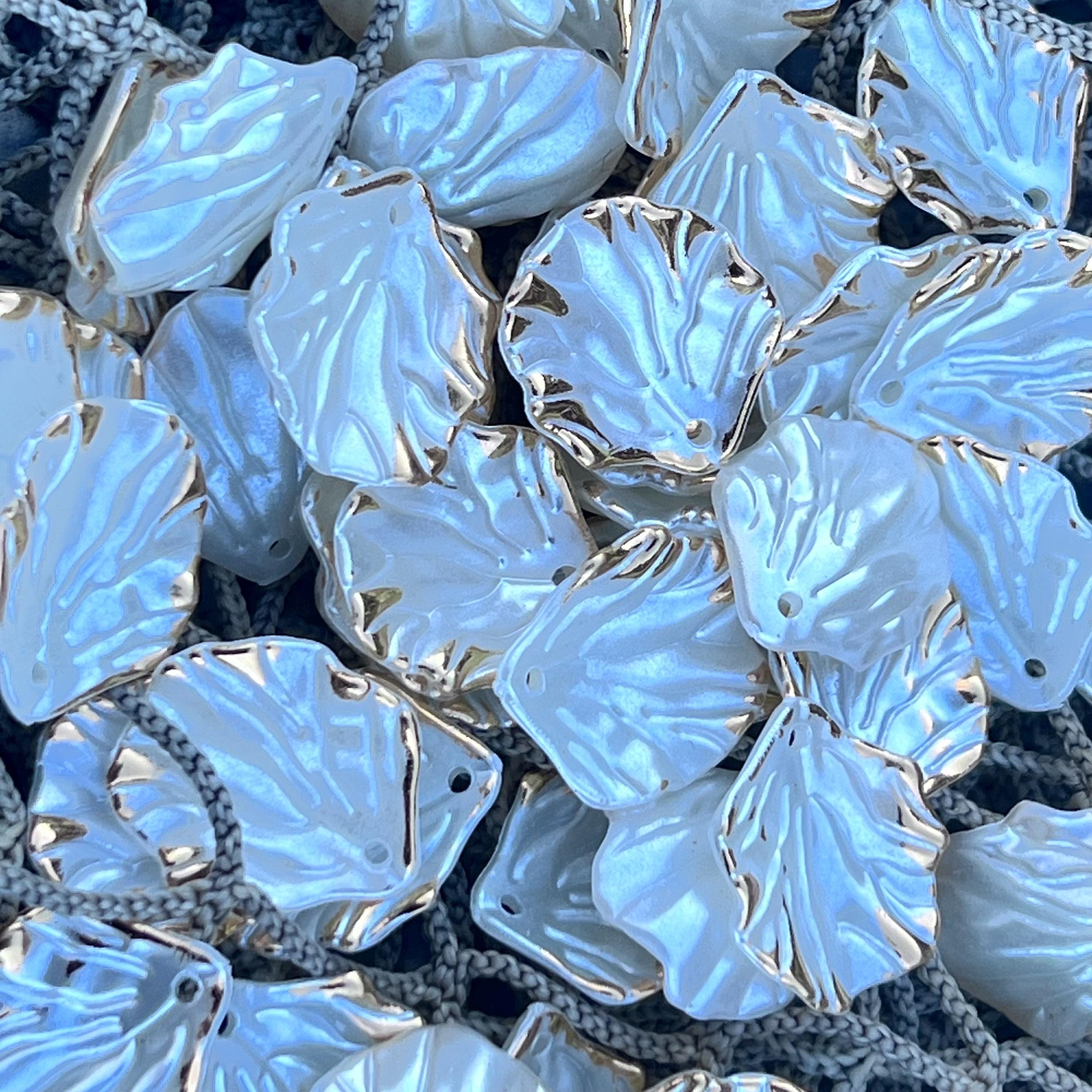 Perline Di Vetro A Forma Di Petalo 12 Mm - 10 Pezzi Per Bigiotteria Fai Da Te - Cina