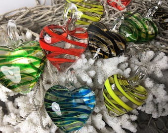 4 Pz Ciondoli CUORE INTARSIATO Azzurro - Lucite - 4,8 Cm - Material... | Su - Foto 2