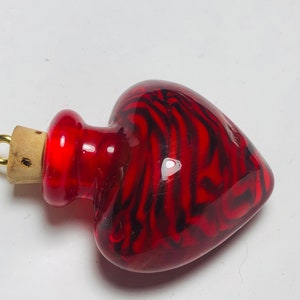 JEWELRY:   Heart Bottle  Pendant/Necklace Pendant/Unique / Potion Pendant .{R2-1529#02342}