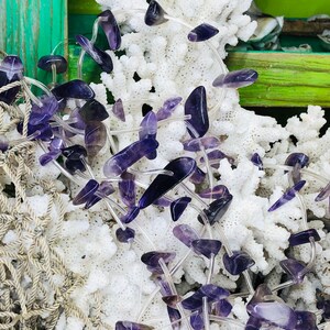 Cape Amethyst Chip Strand  /Bead Strand/ Jewelry Beads. {P1-1562#2013}