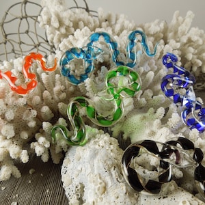 Lampwork-Glas-Schlangen-Anhänger: Reptil-Halsketten-Charm (70 mm)