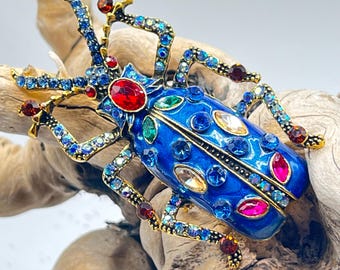 ラインストーンのタツノオトシゴのブローチ。{E7-180#1338} - Etsy 日本