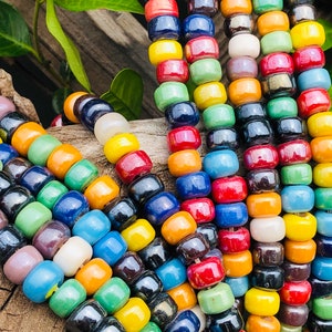 Krähenperle Hängen Buntes Windspiel-Glas Roller Beads-Beach Decor-Glas Perlenstrang / Glasperlen. {C6-97#00861}